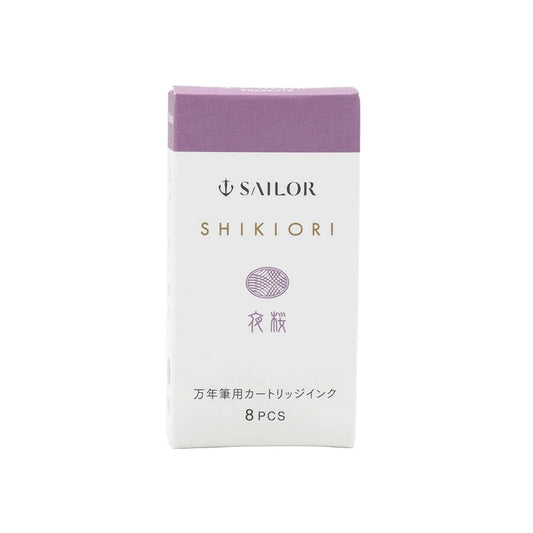 Sailor Shikiori Yozakura Fountain Pen Ink Cartridge - 8 - pcs in Paper Box (New Packing) - Ink Cartridge
