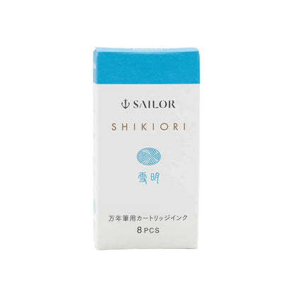 Sailor Shikiori Yukiakari Fountain Pen Ink Cartridge - 8 - pcs in Paper Box (New Packing) - Ink Cartridge