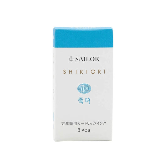 Sailor Shikiori Yukiakari Fountain Pen Ink Cartridge - 8 - pcs in Paper Box (New Packing) - Ink Cartridge