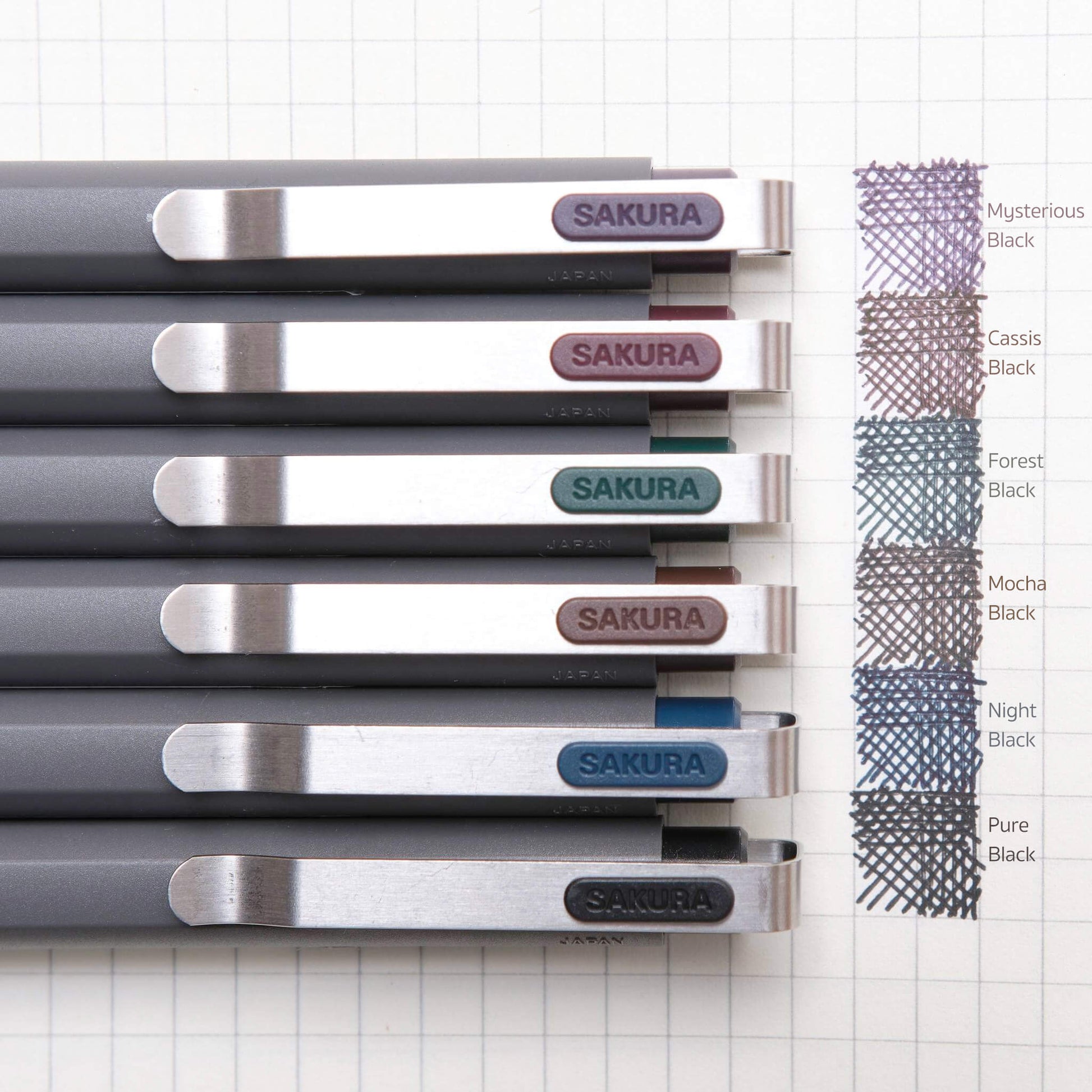 Sakura Ballsign iD Gel Pen 0.5mm - Pure Black (Black) - Gel & Rollerball Pens