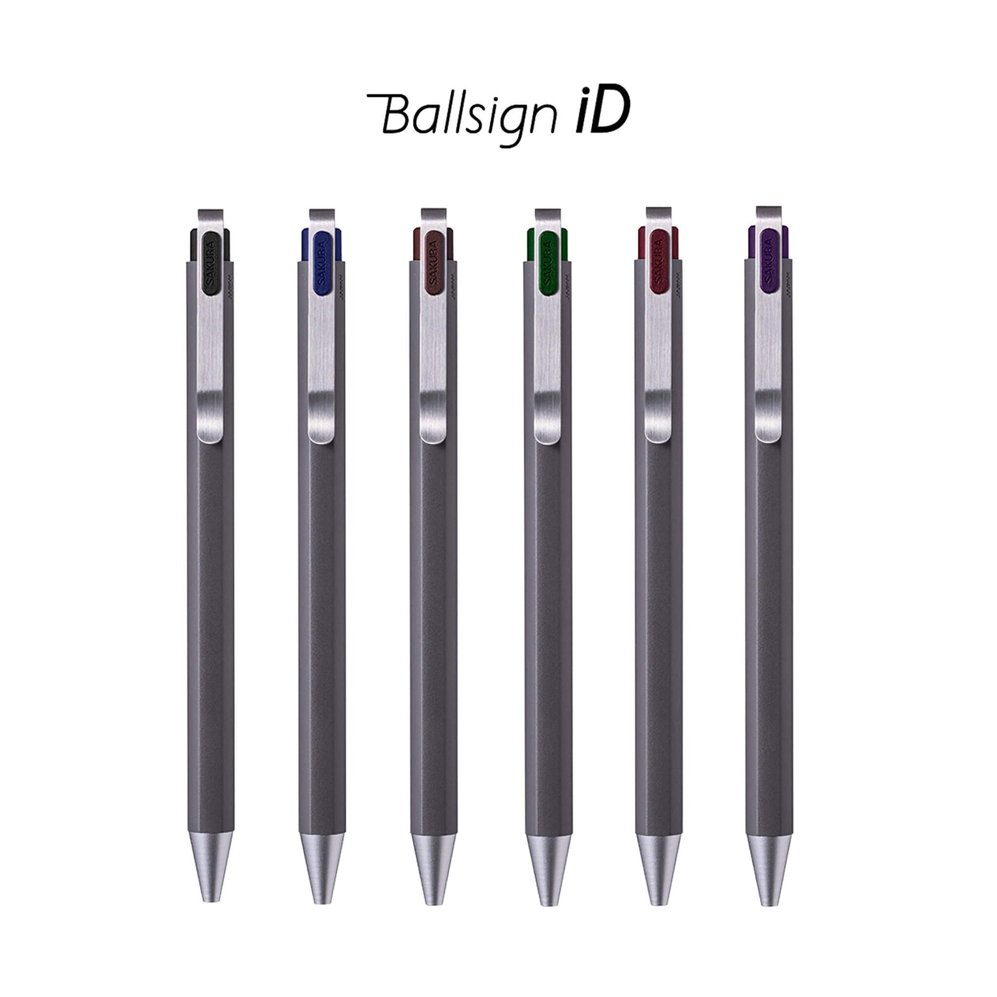 Sakura Ballsign iD Gel Pen 0.5mm - Pure Black (Black) - Gel & Rollerball Pens