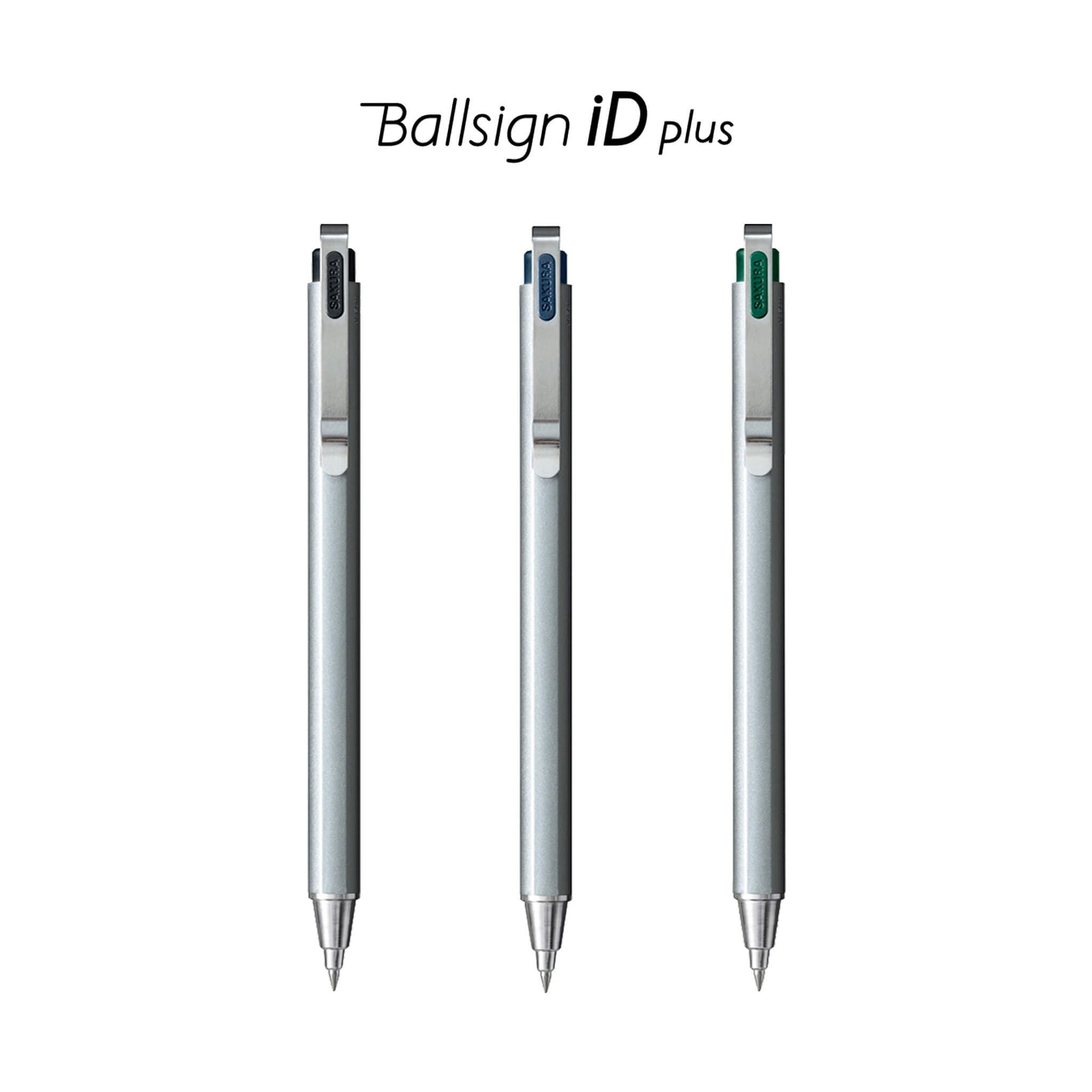 Sakura Ballsign iD Plus Gel Pen 0.4mm - Pure Black (Black) - Gel & Rollerball Pens