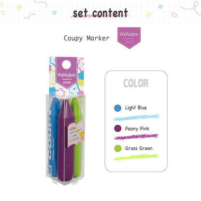 Sakura Coupy Marker 3 - Color Set - WaModern - Colored Pencils