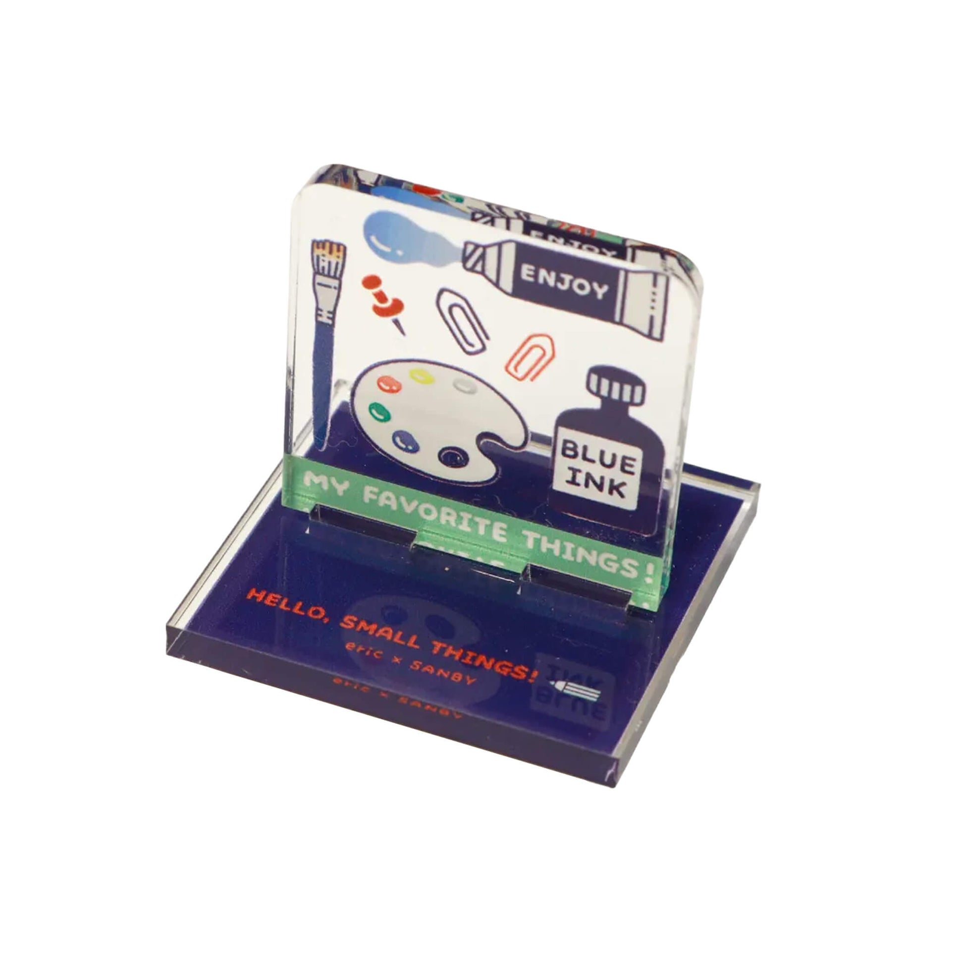 SANBY × Eric Small Things Acrylic Stand Stamp - Palette - Rubber Stamps