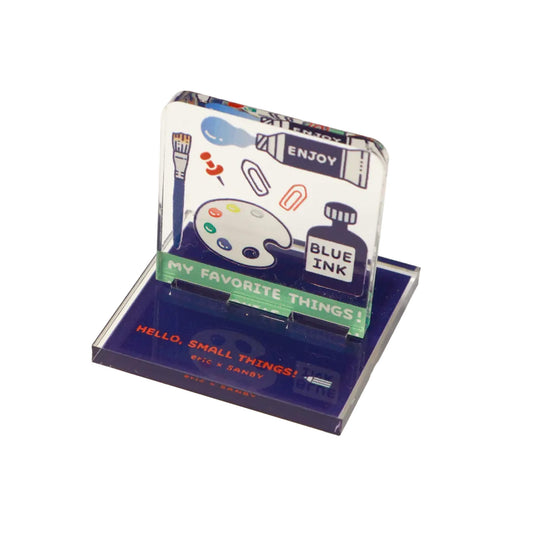 SANBY × Eric Small Things Acrylic Stand Stamp - Palette - Rubber Stamps