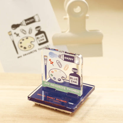 SANBY × Eric Small Things Acrylic Stand Stamp - Palette - Rubber Stamps