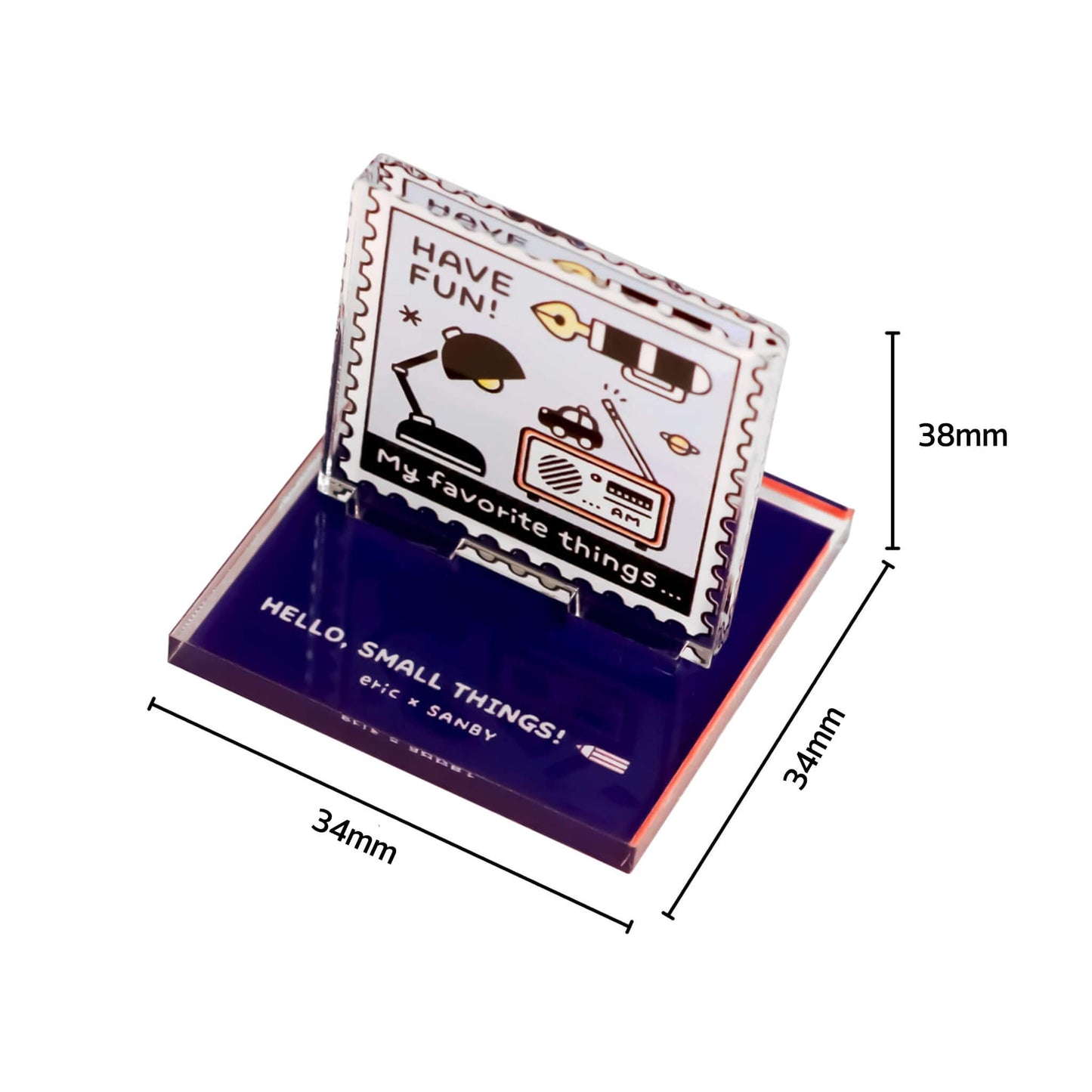 SANBY × Eric Small Things Acrylic Stand Stamp - Postage Stamp - Rubber Stamps