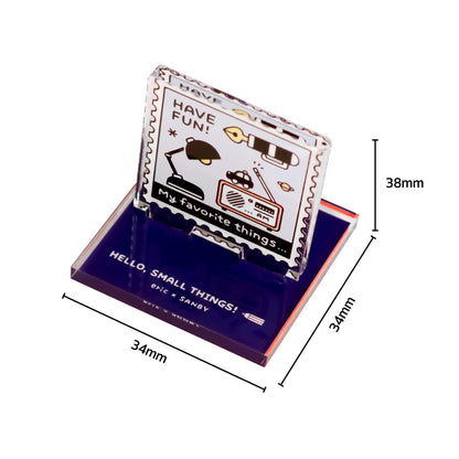 SANBY × Eric Small Things Acrylic Stand Stamp - Postage Stamp - Rubber Stamps