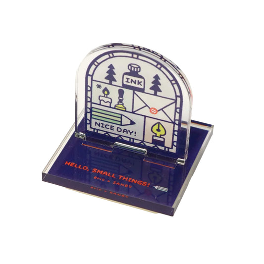 SANBY × Eric Small Things Acrylic Stand Stamp - Stained Glass - Rubber Stamps