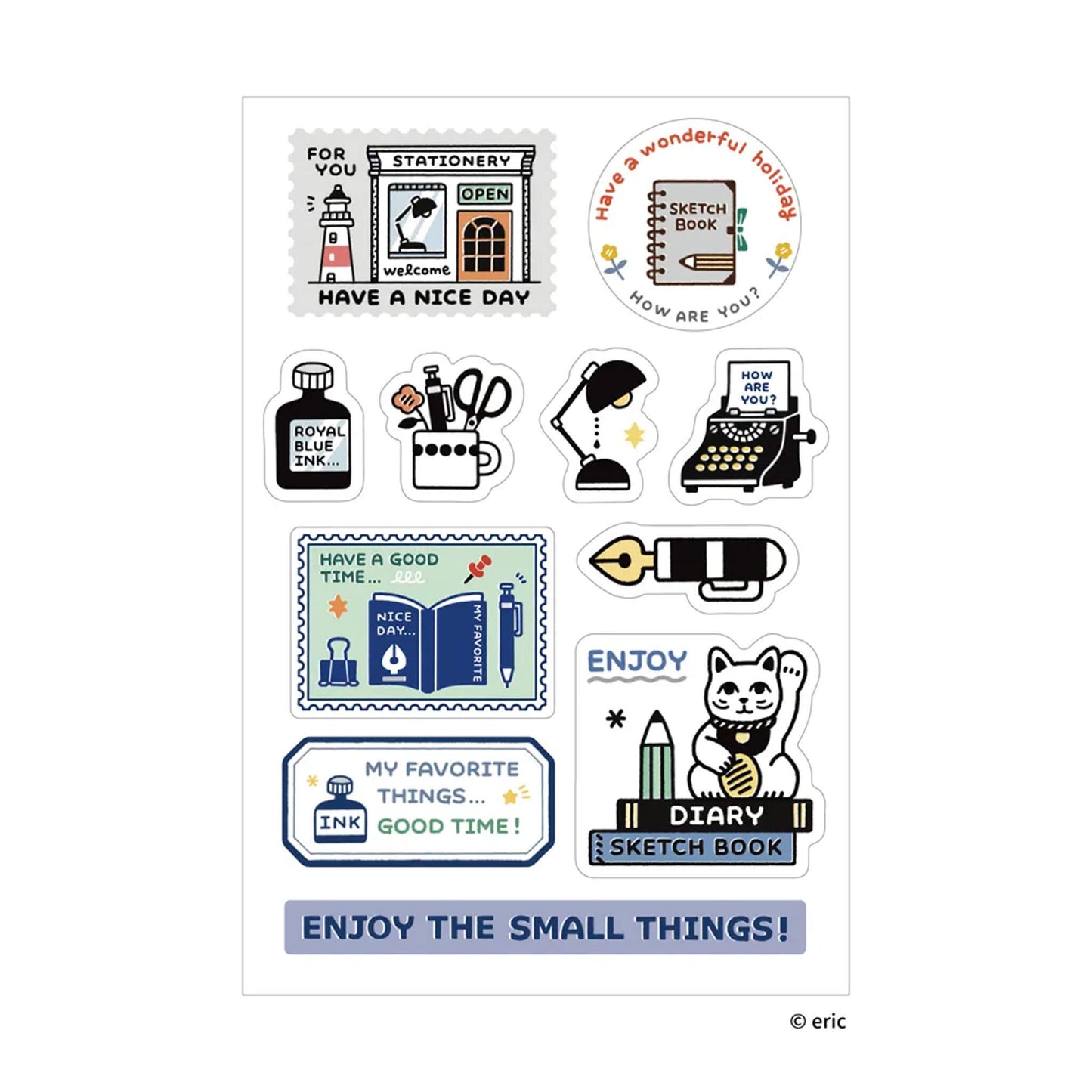 SANBY × Eric Small Things Multi - Sticker - Enjoy - Sticker Sheets