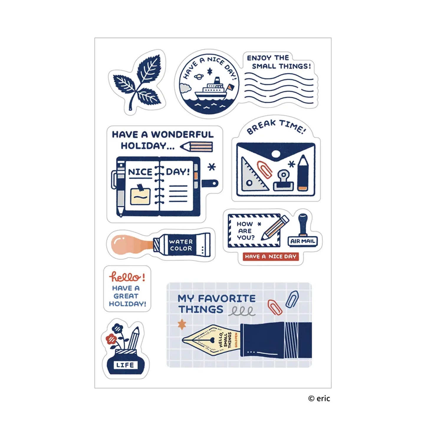 SANBY × Eric Small Things Multi - Sticker - Good Time - Sticker Sheets