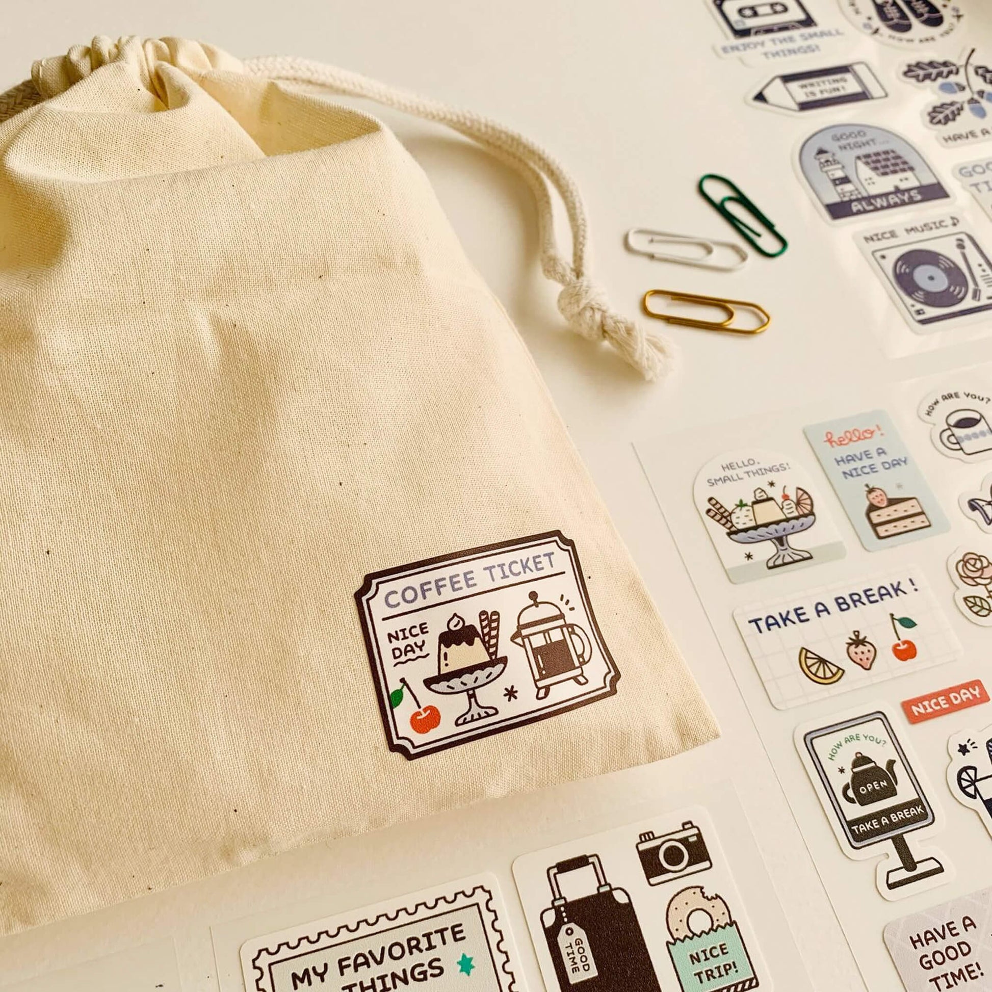 SANBY × Eric Small Things Multi - Sticker - Good Time - Sticker Sheets