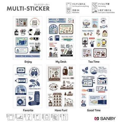 SANBY × Eric Small Things Multi - Sticker - Good Time - Sticker Sheets
