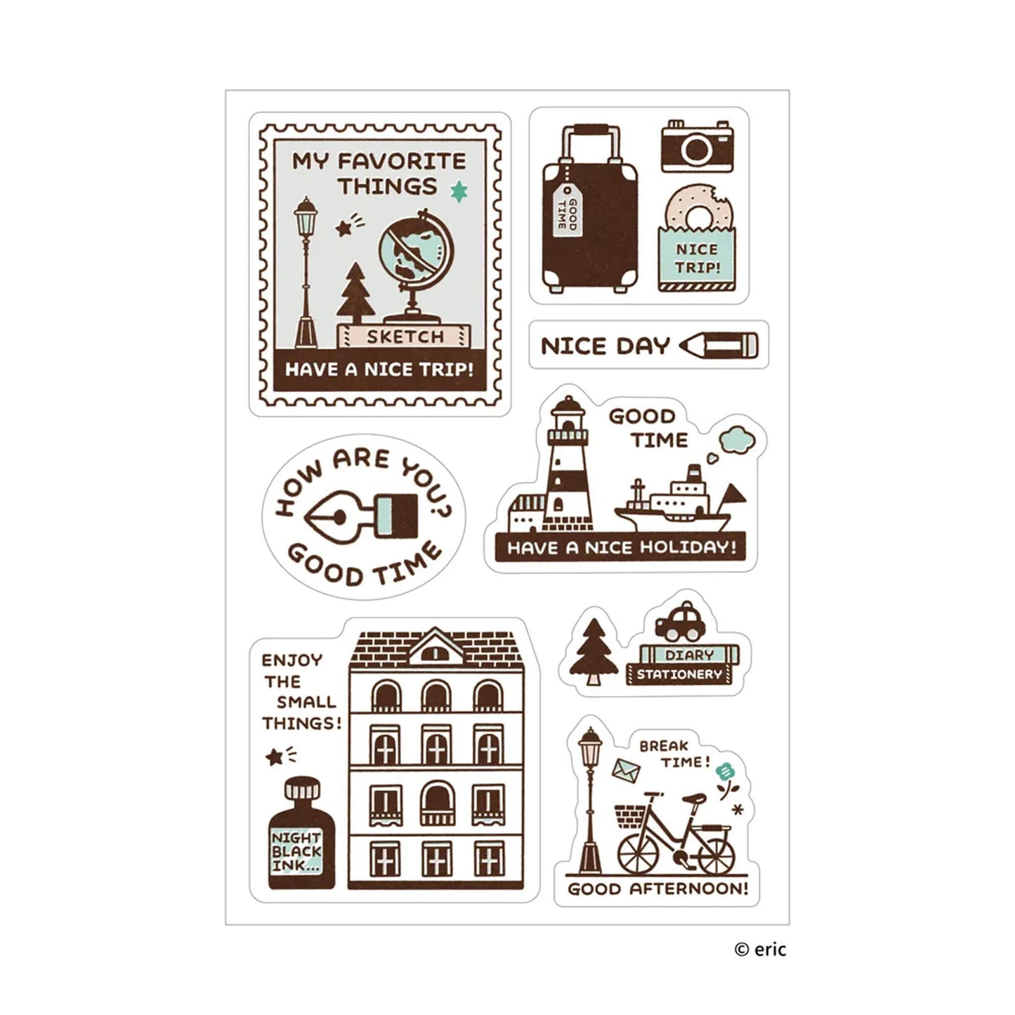 SANBY × Eric Small Things Multi - Sticker - Have Fun! - Sticker Sheets