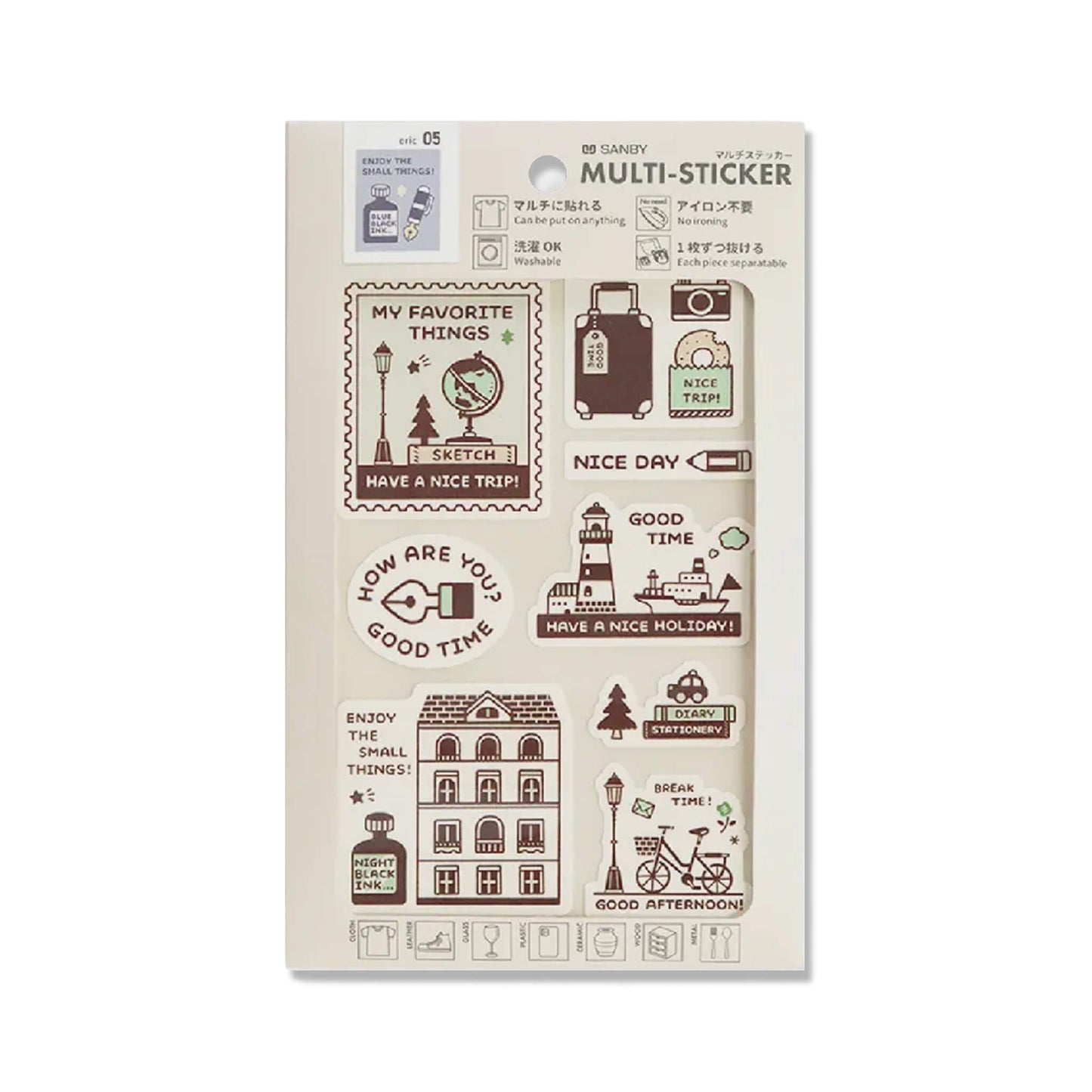 SANBY × Eric Small Things Multi - Sticker - Have Fun! - Sticker Sheets