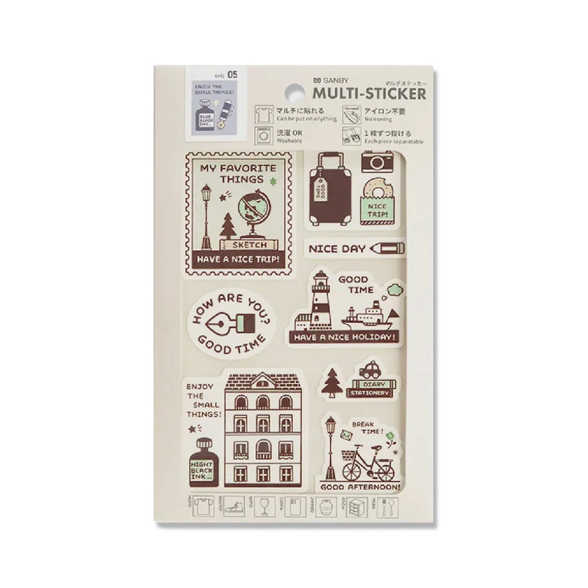 SANBY × Eric Small Things Multi - Sticker - Have Fun! - Sticker Sheets