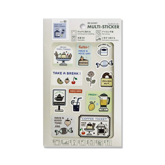 SANBY × Eric Small Things Multi - Sticker - Tea Time - Sticker Sheets
