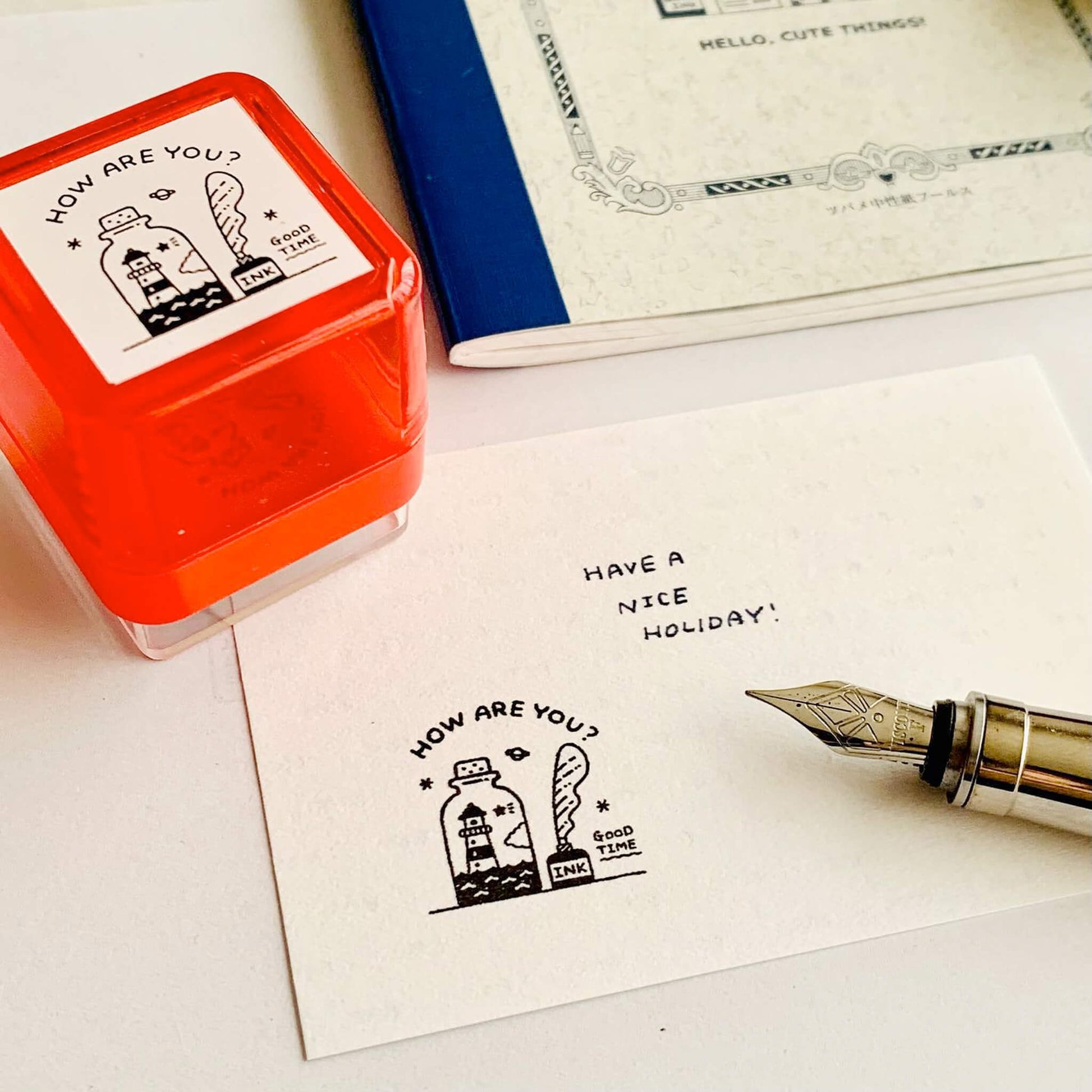 SANBY × Eric Small Things Pre - inked Stamp - Bottle - Pre - inked Stamps