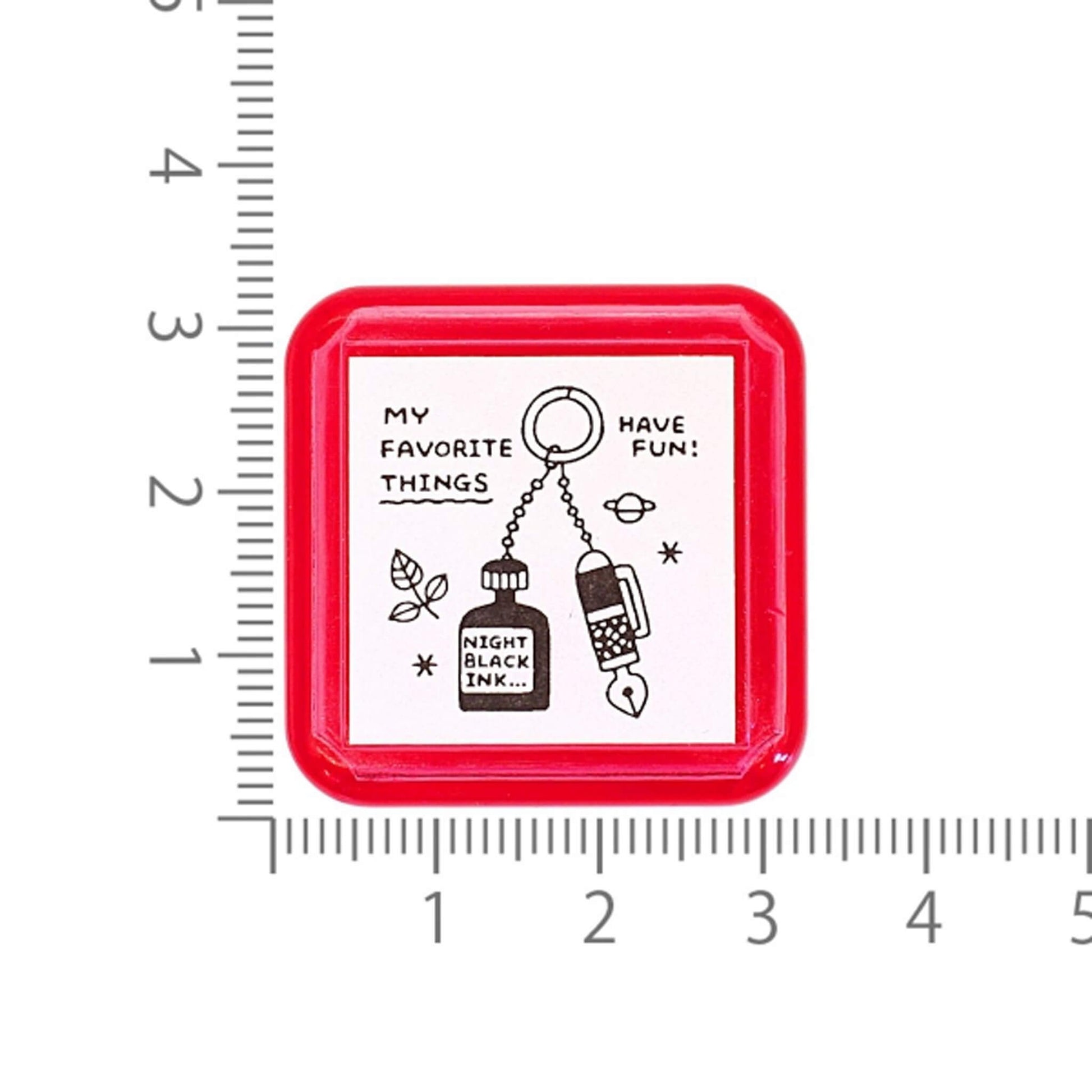 SANBY × Eric Small Things Pre - inked Stamp - Key Ring - Pre - inked Stamps