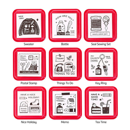 SANBY × Eric Small Things Pre - inked Stamp - Memo - Pre - inked Stamps