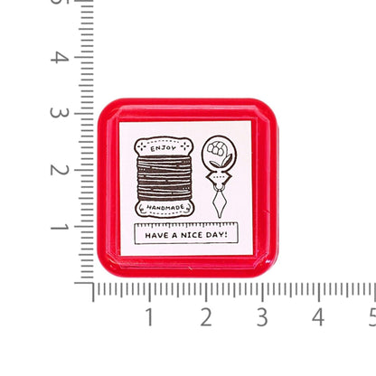 SANBY × Eric Small Things Pre - inked Stamp - Seal Sewing Set - Pre - inked Stamps