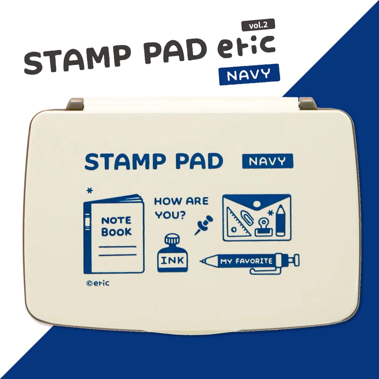 SANBY × Eric Small Things Stamp Pad - Navy - Stamp Ink Pads