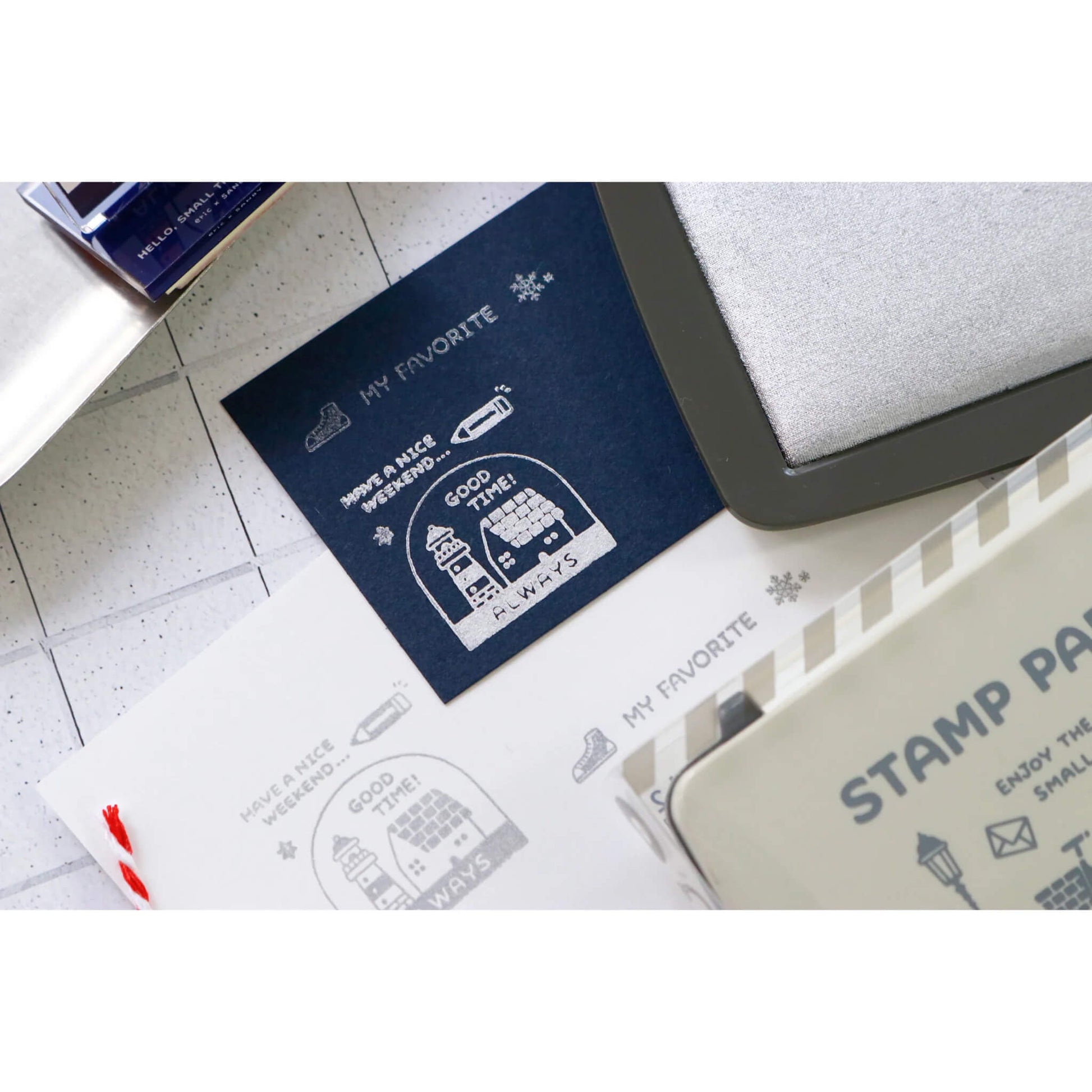 SANBY × Eric Small Things Stamp Pad - Sliver - Stamp Ink Pads