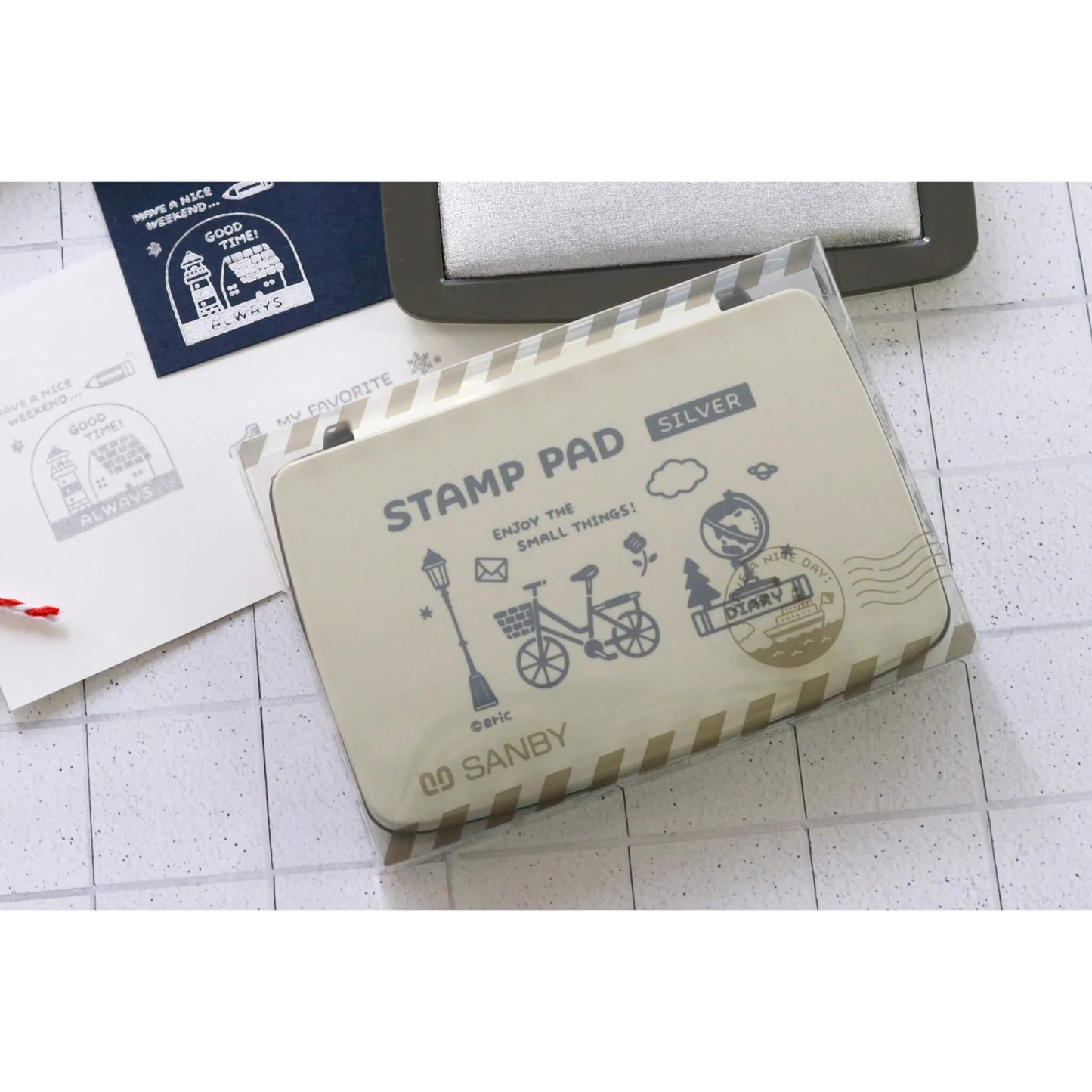 SANBY × Eric Small Things Stamp Pad - Sliver - Stamp Ink Pads