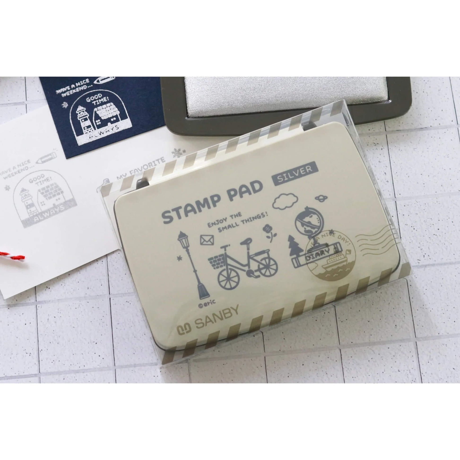 SANBY × Eric Small Things Stamp Pad - Sliver - Stamp Ink Pads