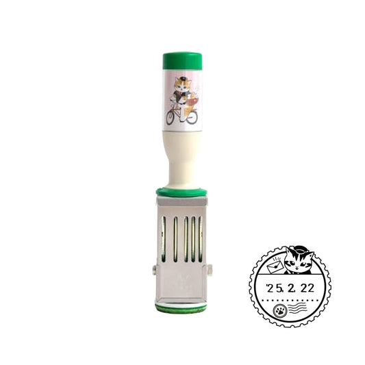 SANBY × Mofusand Rotating Date Stamp Limited M Size Delivery Cat Pattern - Rotary Stamps