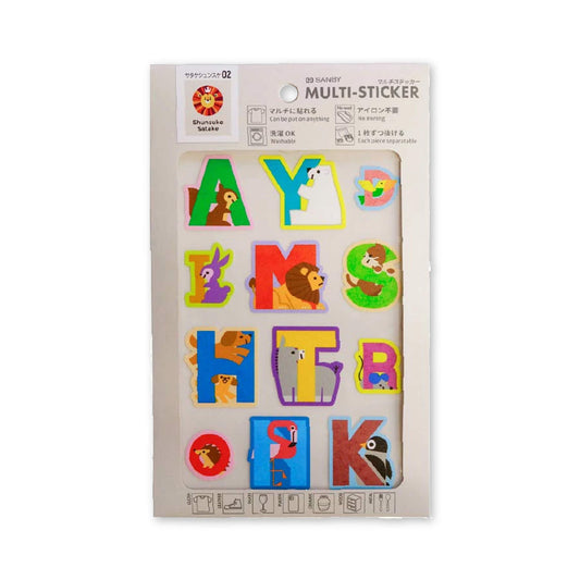 SANBY × Shunsuke Satake Multi-Sticker - Alphabet and Animals - Sticker Sheets