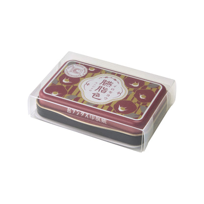 Shachihata Iromoyo 1925 Ink Pad 100th Anniversary Edition - Enji - iro (Deep Dark Red) - Stamp Ink Pads