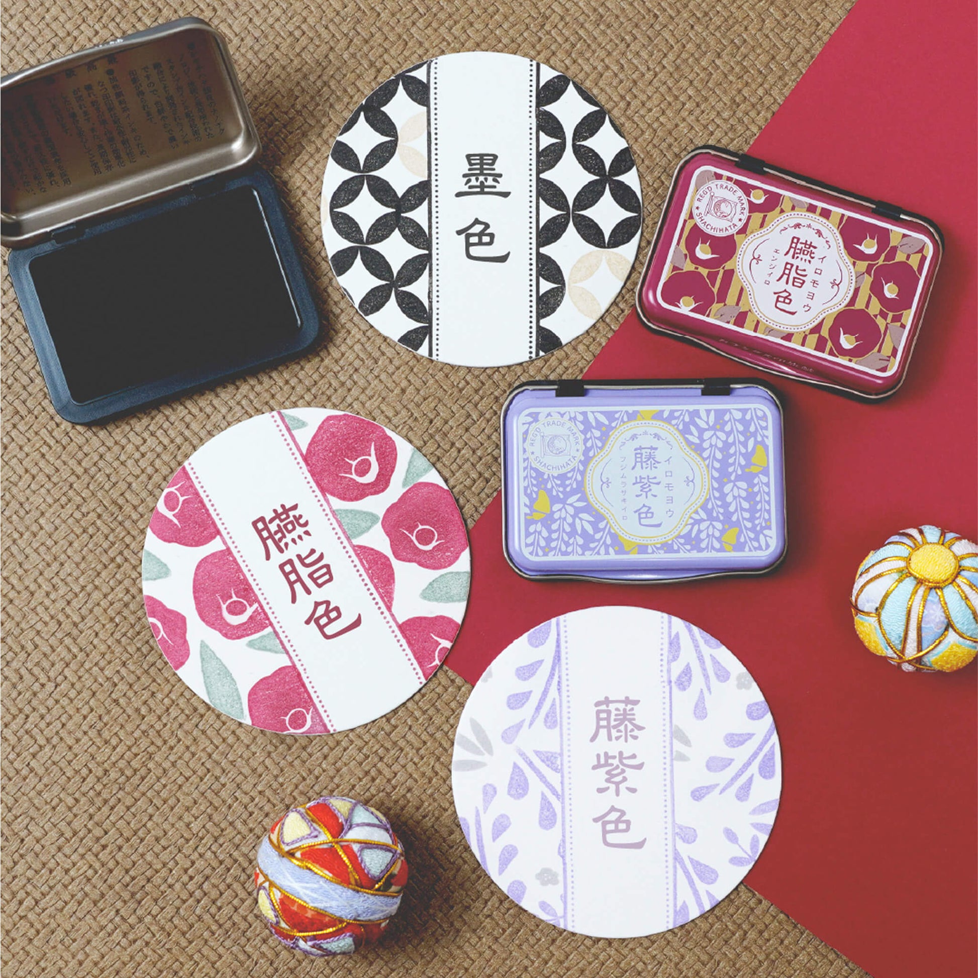 Shachihata Iromoyo 1925 Ink Pad 100th Anniversary Edition - Sumi - iro (Black) - Stamp Ink Pads