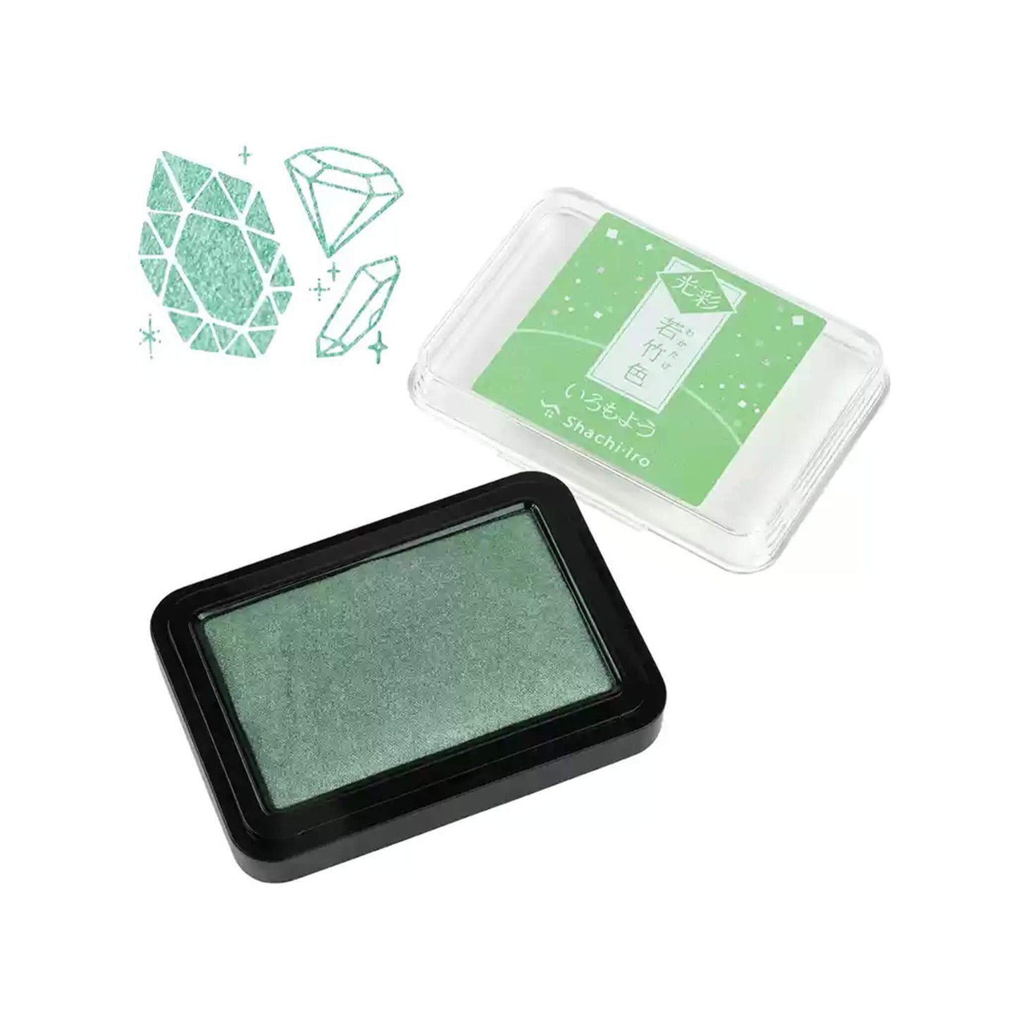 Shachihata Shachi - iro Iromoyo Kosai Ink Pad - Bamboo Green - Stamp Ink Pads