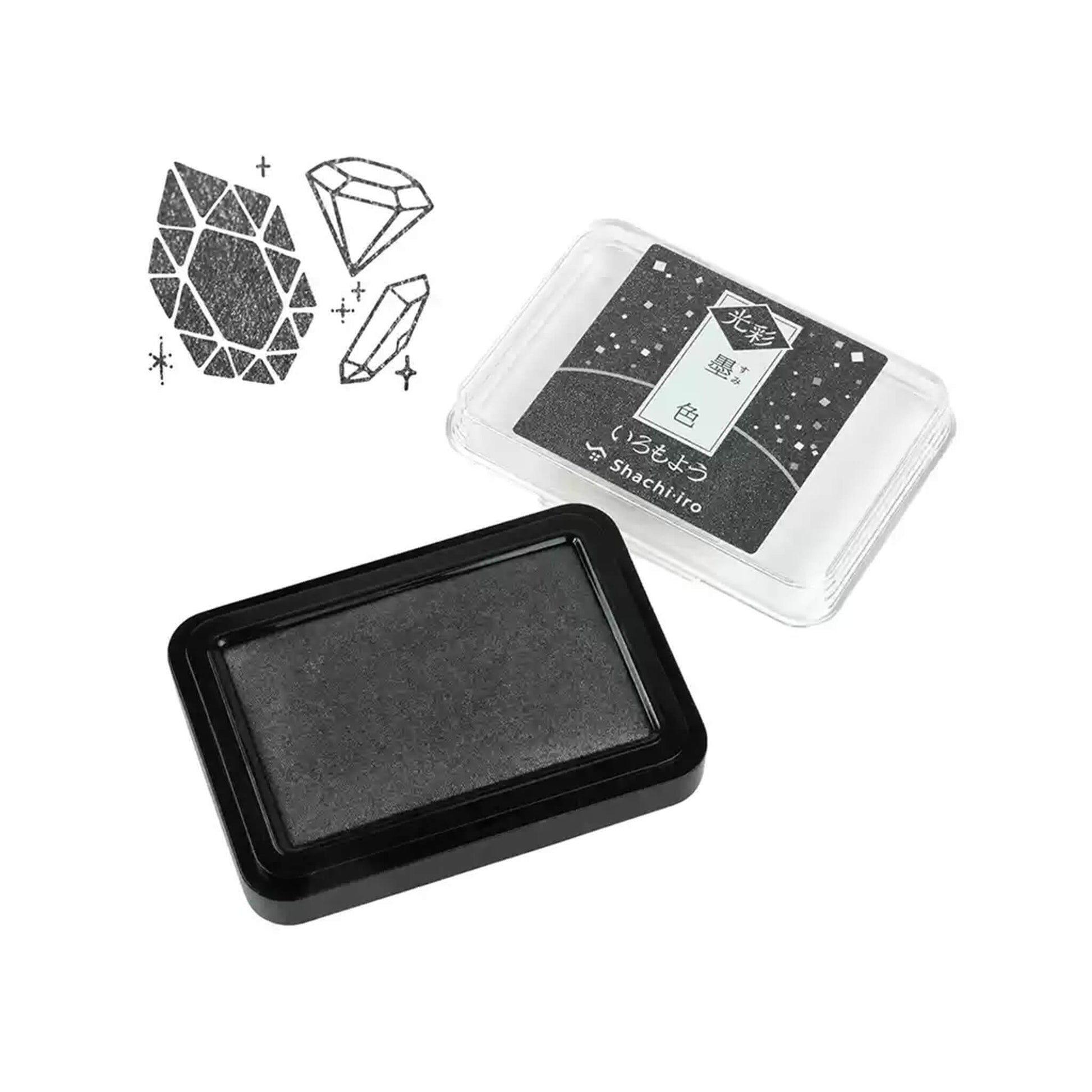 Shachihata Shachi - iro Iromoyo Kosai Ink Pad - Black - Stamp Ink Pads