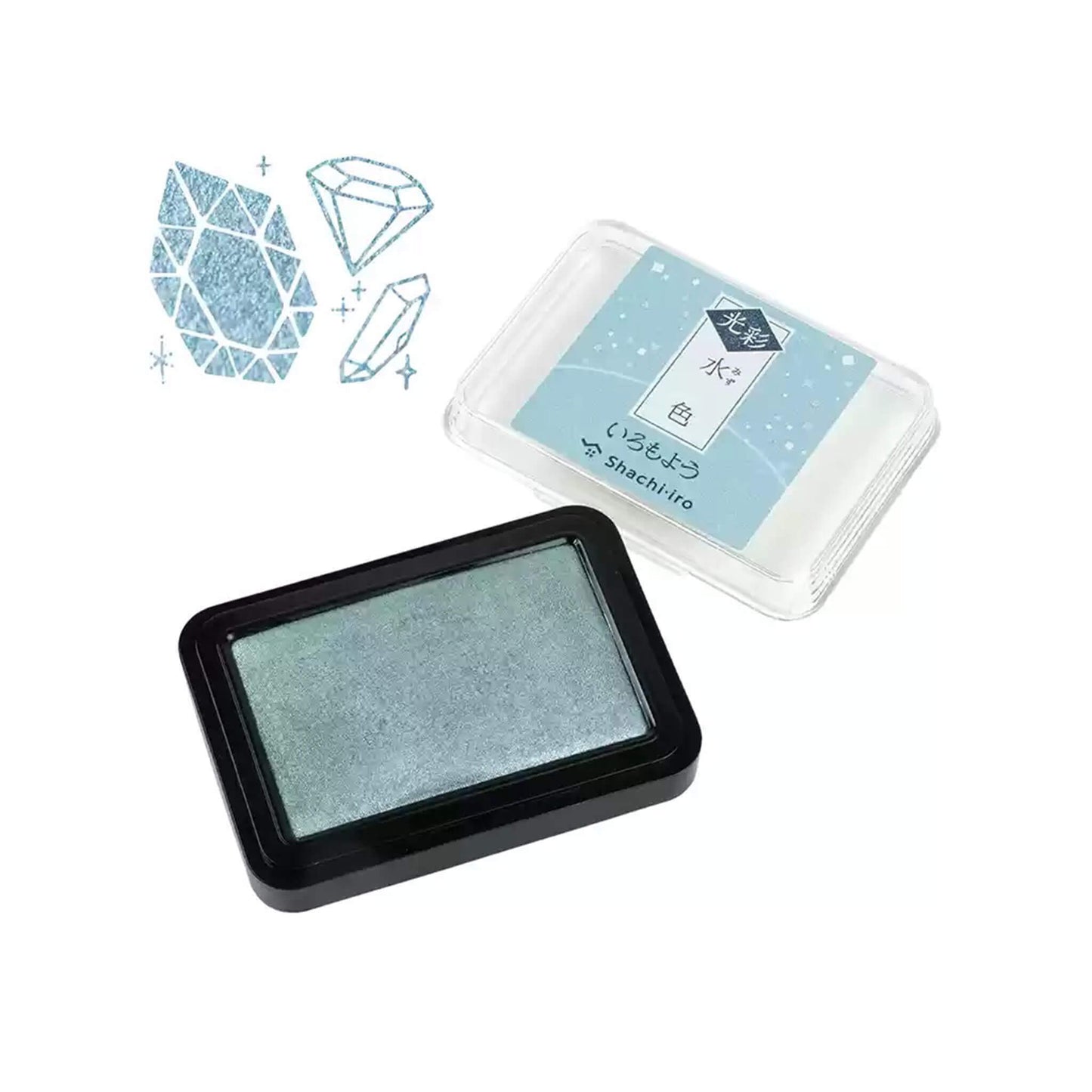 Shachihata Shachi - iro Iromoyo Kosai Ink Pad - Light Blue - Stamp Ink Pads