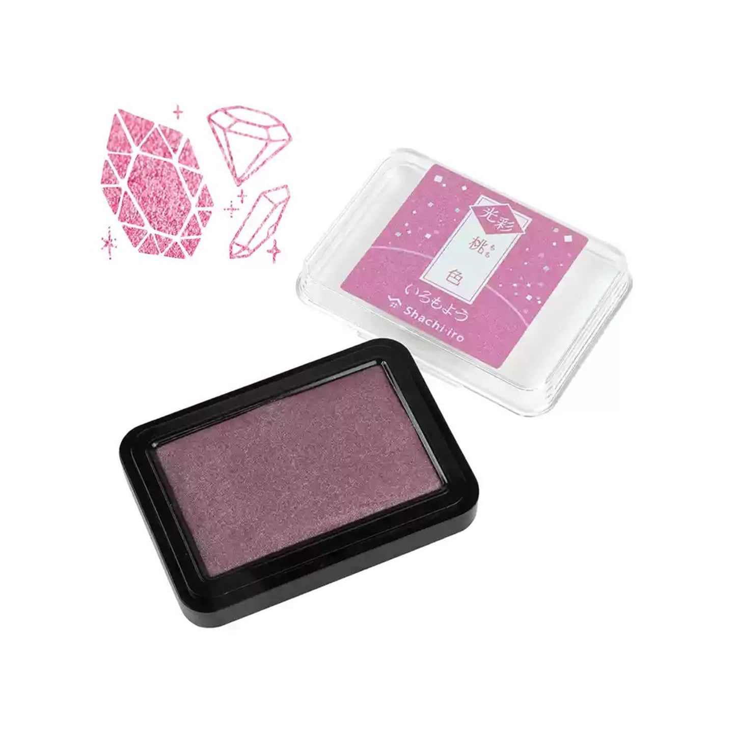 Shachihata Shachi - iro Iromoyo Kosai Ink Pad - Pink - Stamp Ink Pads