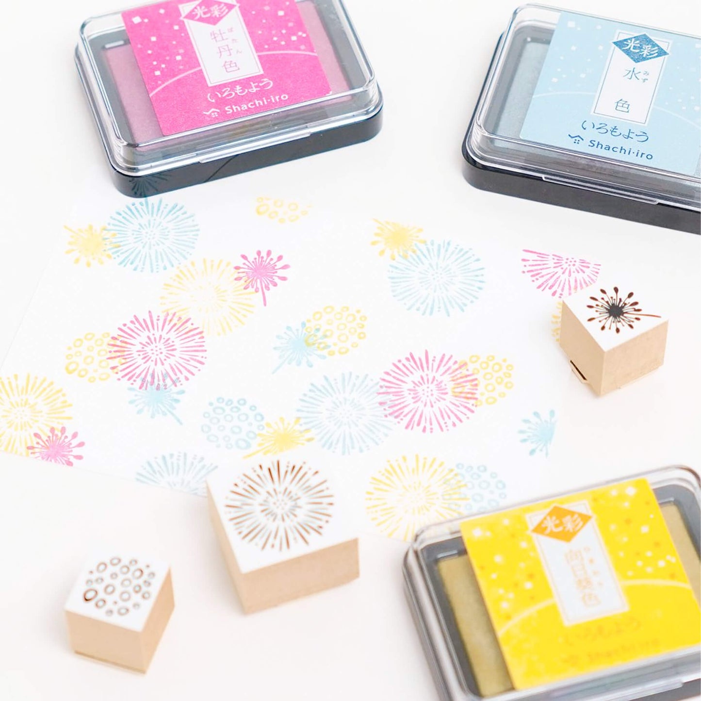 Shachihata Shachi - iro Iromoyo Kosai Ink Pad - Sunflower - Stamp Ink Pads