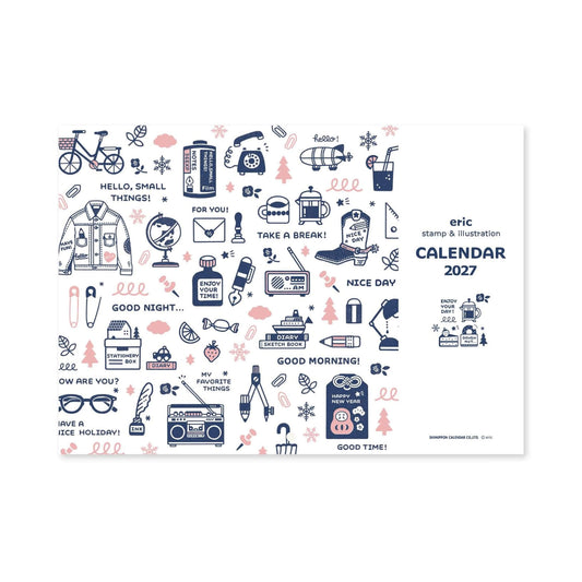 Shinnippon Calendar × Eric Small Things Wall Calendar 2027 - 2027 Calendars