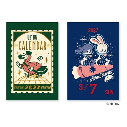 Shinnippon Calendar × ob1toy Mini Mini Daily Calendar 2027 - 2027 Calendars