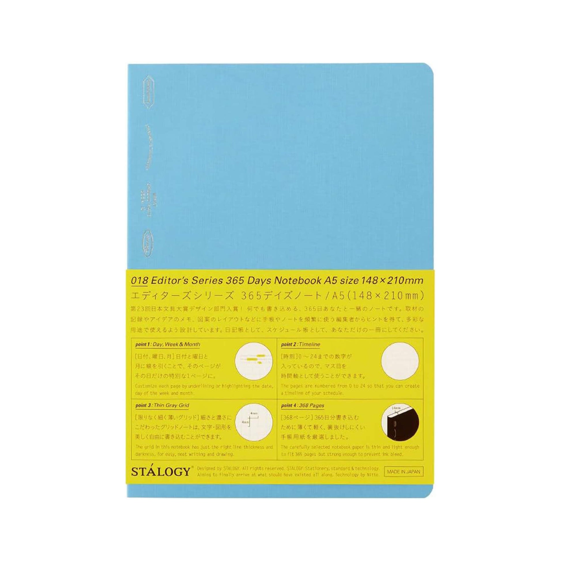 STÁLOGY Editor's Series 365 Days Notebook A5 - Blue - Notebooks