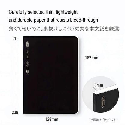 STÁLOGY Editor's Series Half - Year Notebook B6 - Black - Notebooks