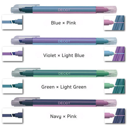 Sun - Star Decot 2 Color - Changing Marker - Blue × Pink - Creative Markers