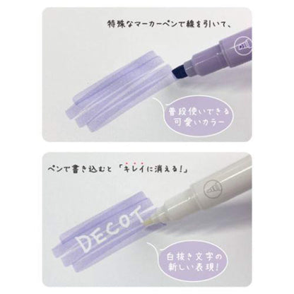 Sun - Star Decot 2 White - out Marker - Red / White - Creative Markers