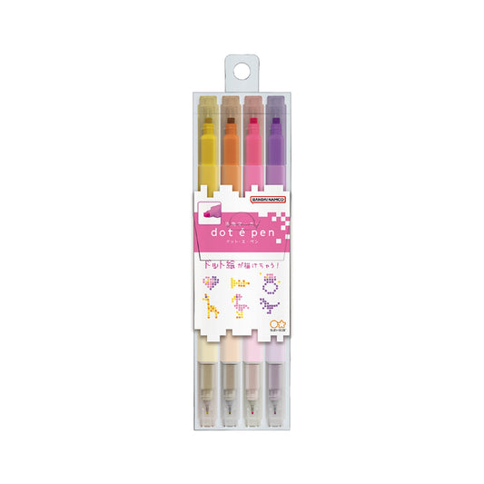 Sun - Star Dot é Pen Square Marker 4 - Color Set A - Stamp Markers