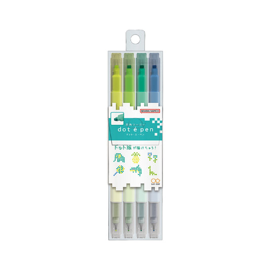 Sun - Star Dot é Pen Square Marker 4 - Color Set B - Stamp Markers