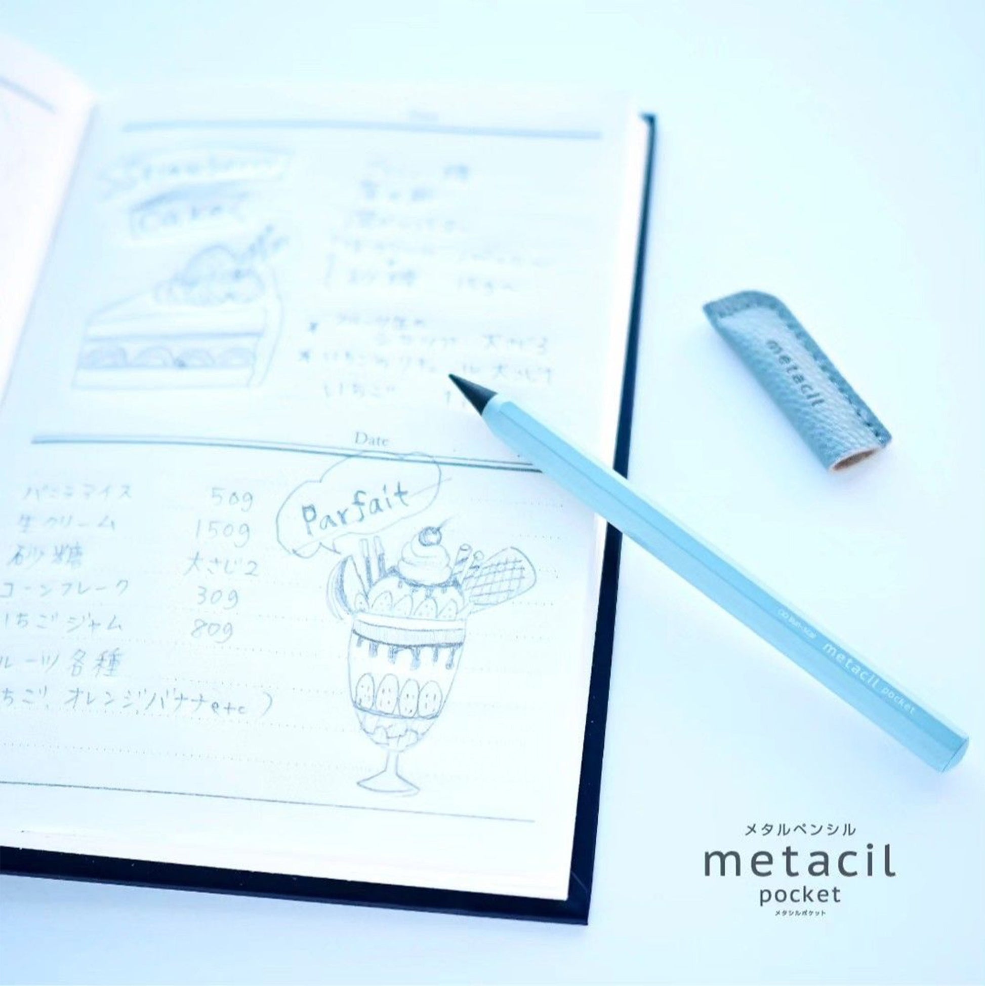 Sun - Star Metacil Pocket Inkless Pen - Black - Metal Inkless Pens