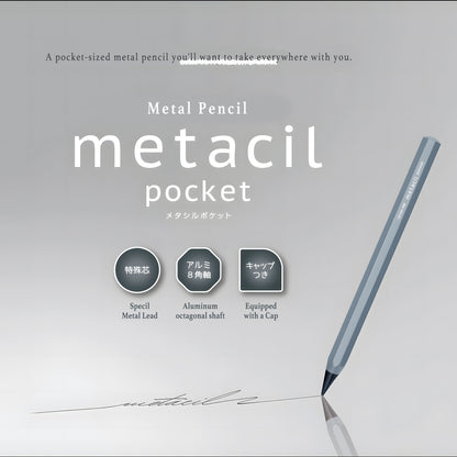 Sun - Star Metacil Pocket Inkless Pen - Black - Metal Inkless Pens