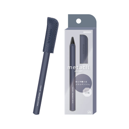 Sun - Star Metacil Pocket Inkless Pen - Navy - Metal Inkless Pens