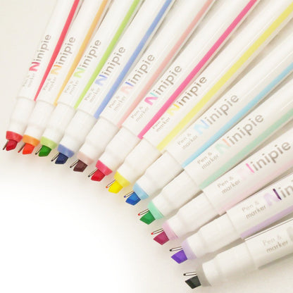 Sun - Star Ninipie Pen & Marker 6 - Color Set - Set A - Highlighters